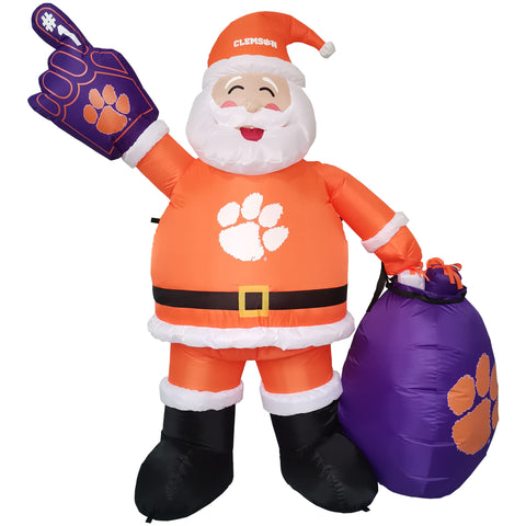 Clemson Tigers 7' Inflatable Santa - Fan Shop TODAY