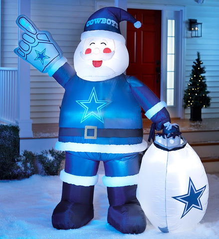 Denver Broncos Inflatable Santa