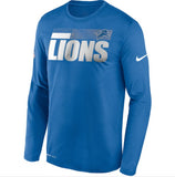 Detroit Lions Nike Sideline Impact Performance Long Sleeve T-Shirt - Fan Shop TODAY
