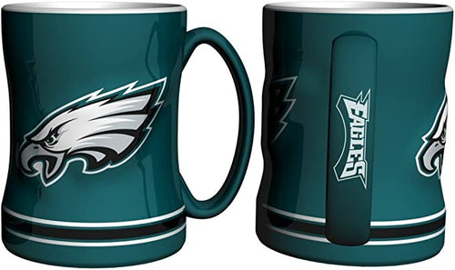 Philadelphia Eagles NFL Coffee Mug - 14oz Sculpted Relief - Fan Shop TODAY