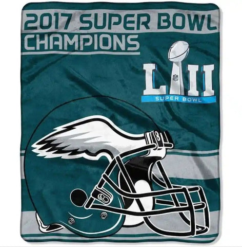 Philadelphia Eagles NFL Super Bowl Champions Fleece Throw Blanket 50″ x 60″ - Fan Shop TODAY
