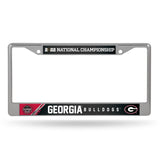 Georgia Bulldogs 2021 National Champions License Plate Frames - Fan Shop TODAY