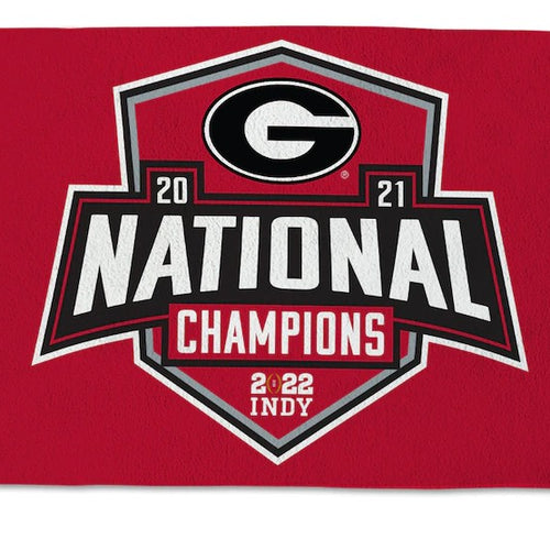 Georgia Bulldogs 2021 National Champions Locker Room Towel 22'' x 42'' - Fan Shop TODAY