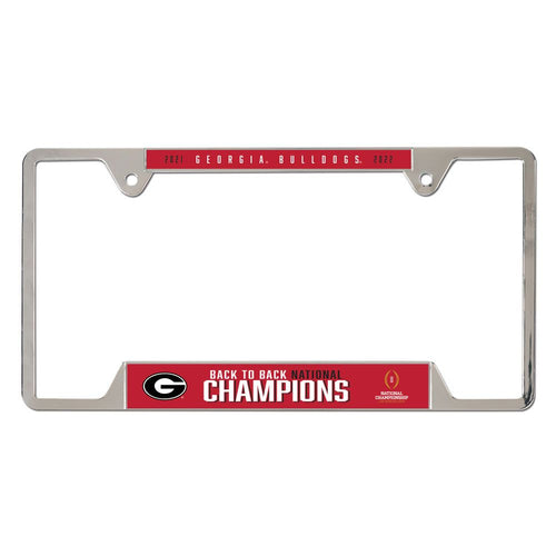 Georgia Bulldogs 2022 National Champions License Plate Frame - Fan Shop TODAY