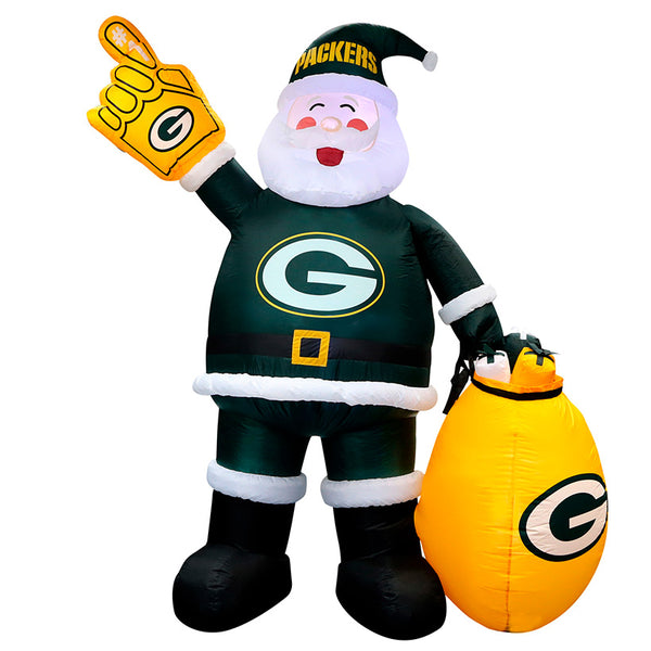 Green Bay Packers NFL Inflatable Santa 7' - Fan Shop TODAY