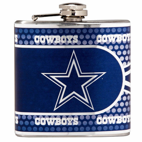 Cowboys NFL 6oz Metallic Wrap Flask - Fan Shop TODAY