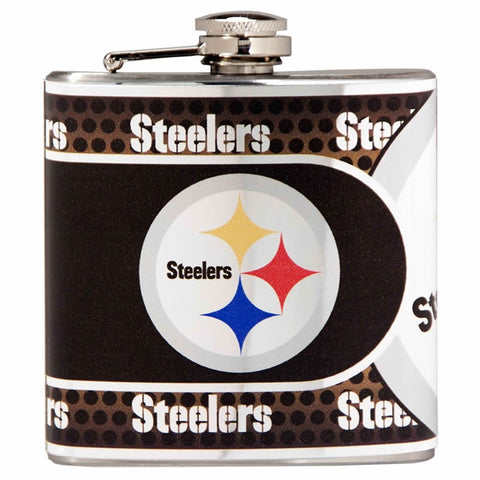 Steelers NFL 6oz Metallic Wrap Flask - Fan Shop TODAY
