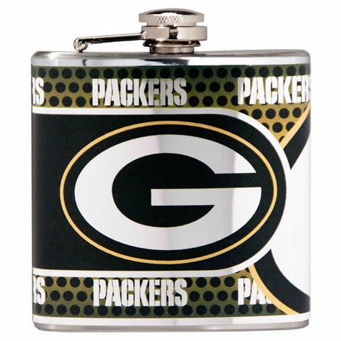 Packers NFL 6oz Metallic Wrap Flask - Fan Shop TODAY