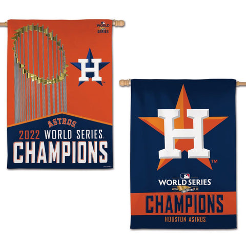 Houston Astros 2022 World Series Champions 28x40 Banner Flag