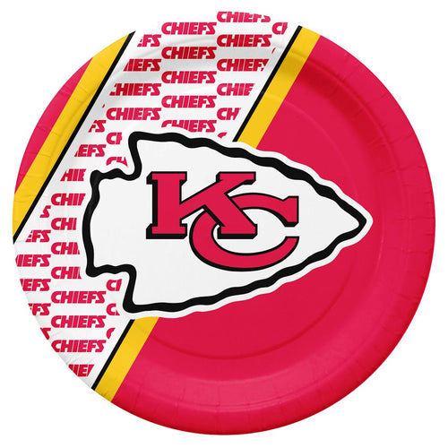 Kansas City Chiefs NFL Disposable Paper Plates 20 Pack - Fan Shop TODAY