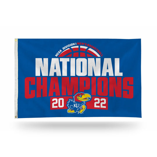 Kansas Jayhawks 2022 NCAA National Champions 3x5 Banner Flag - Fan Shop TODAY