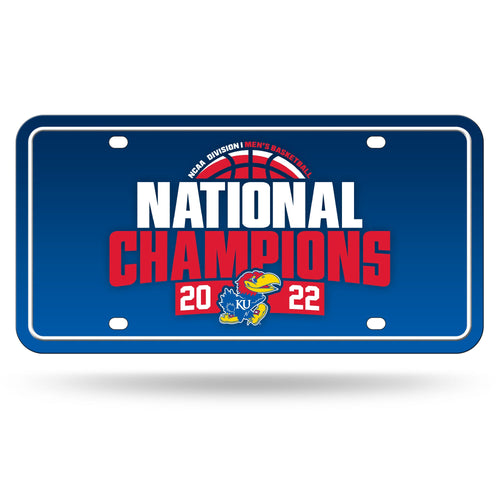 Kansas Jayhawks 2022 NCAA National Champions Metal License Plate - Fan Shop TODAY