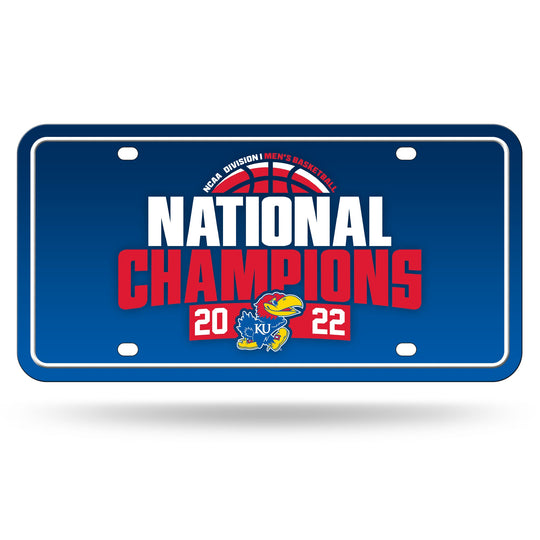 Kansas Jayhawks 2022 NCAA National Champions Metal License Plate - Fan Shop TODAY