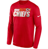 Kansas City Chiefs Nike Sideline Impact Performance Long Sleeve T-Shirt - Fan Shop TODAY