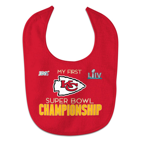 Kansas City Chiefs Super Bowl LIV Champions Infant All Pro Baby Bib - Fan Shop TODAY