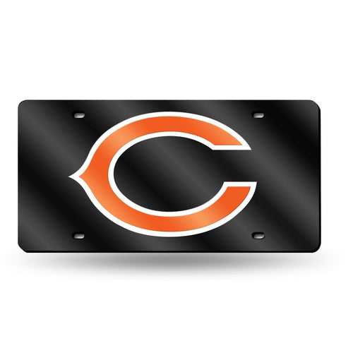 Bears NFL Mirror License Plate (Black) - Fan Shop TODAY