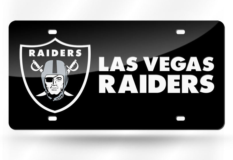 NFL Las Vegas Raiders License Plate #1 Fan, Team Colors, One Size