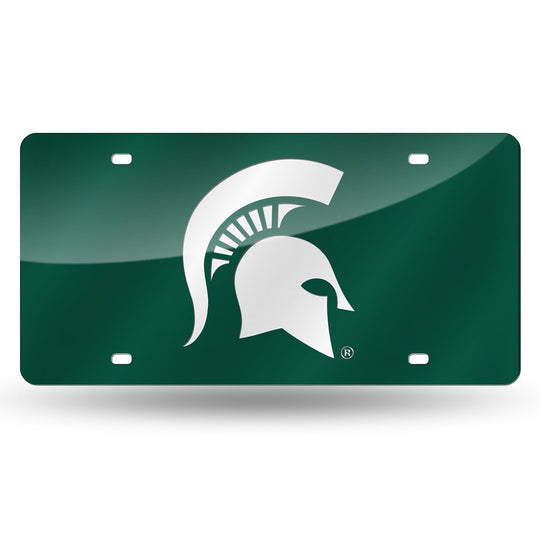 Spartans NCAA Mirror License Plates (Green) - Fan Shop TODAY