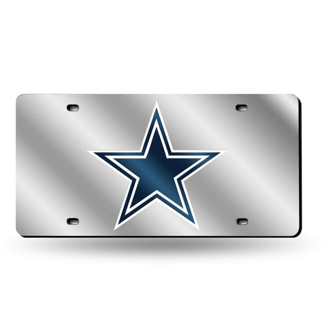 Cowboys NFL Mirror License Plate (Silver) - Fan Shop TODAY