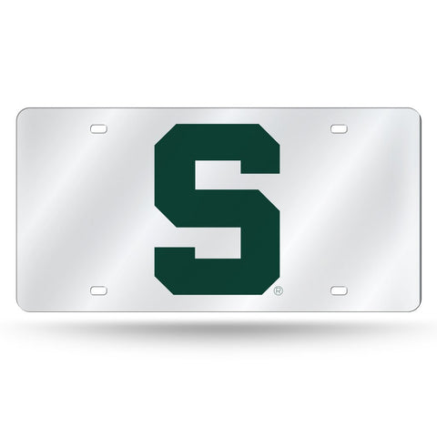 Spartans NCAA Mirror License Plate (Silver) - Fan Shop TODAY