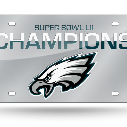 Philadelphia Eagles License Plate Laser Tag Super Bowl 52 Champions - Fan Shop TODAY