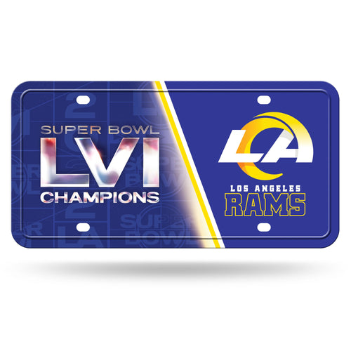 Los Angeles Rams Super Bowl LVI Champions Metal License Plate - Fan Shop TODAY