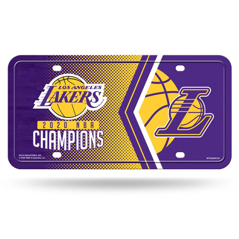 Los Angeles Lakers 2020 NBA Champions Metal license Plate - Fan Shop TODAY