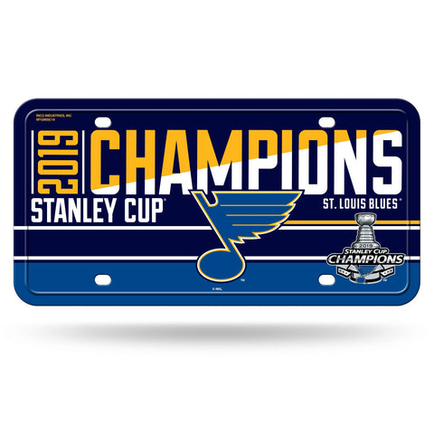 St. Louis Blues 2019 Stanley Cup Champions Metal Tag License Plate - Fan Shop TODAY