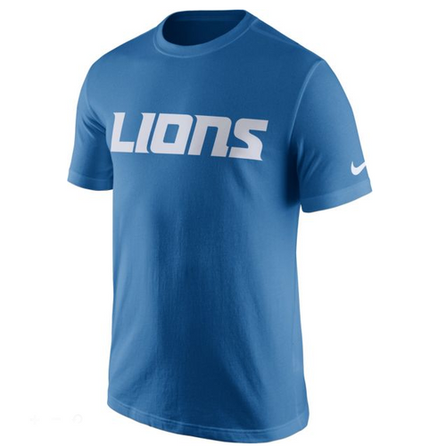 Detroit Lions NFL Nike Logo Legend Wordmark Essential T-Shirt - Fan Shop TODAY