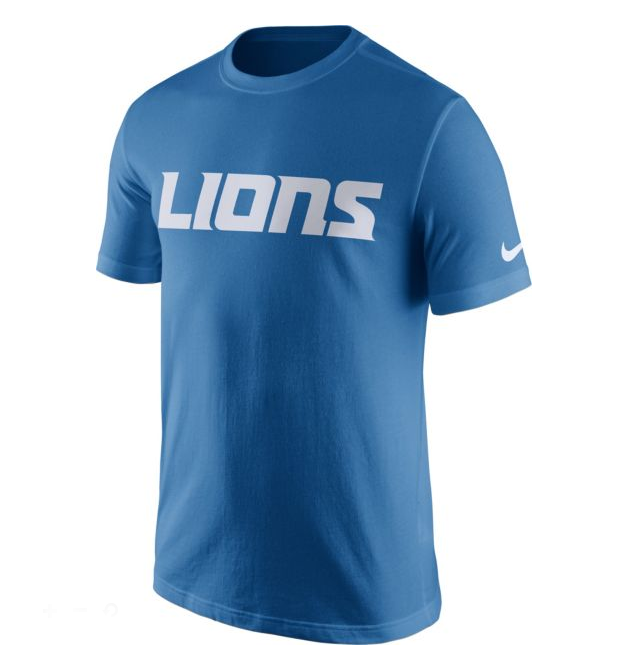 Detroit Lions NFL Nike Logo Legend Wordmark Essential T-Shirt