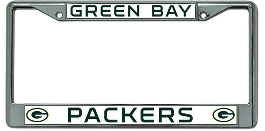Packers NFL Chrome License Plate Frames - Fan Shop TODAY