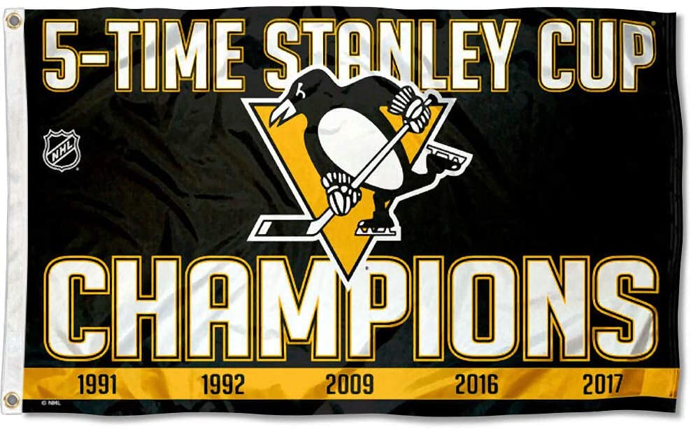 WinCraft Pittsburgh Penguins 2017 Stanley Cup Champions 8'' x Perfect Cut Decal