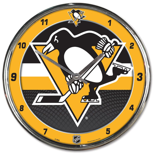 Penguins NHL Chrome Wall Clock - Fan Shop TODAY