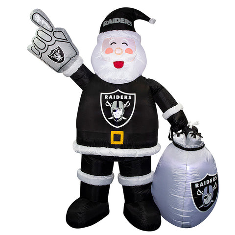 Las Vegas Raiders NFL 7' Inflatable Santa - Fan Shop TODAY