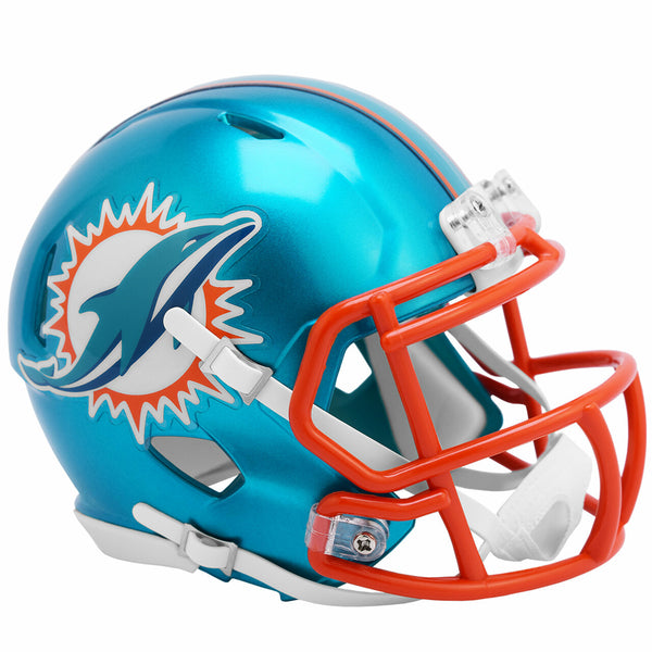 Miami Dolphins NFL Riddell Speed FLASH Alternate Mini Helmet - Fan Shop TODAY