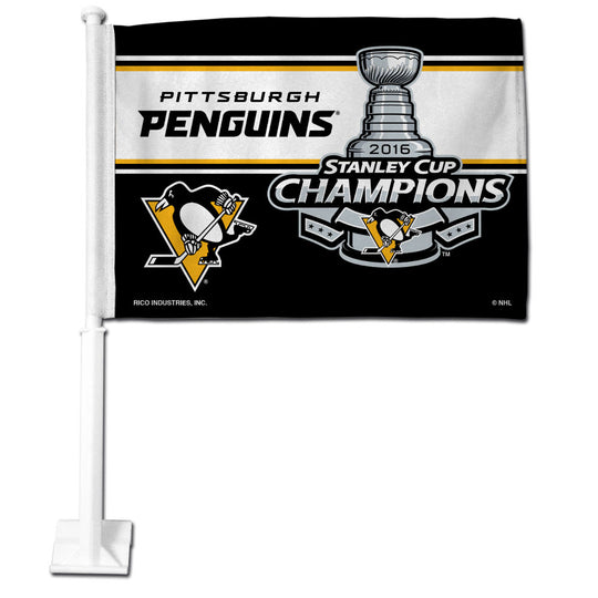 Penguins NHL 2017 Stanley Cup Champions - Car Flag - Fan Shop TODAY