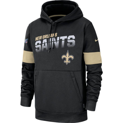 New Orleans Saints Nike Sideline Team Logo Performance Pullover Hoodie - Fan Shop TODAY