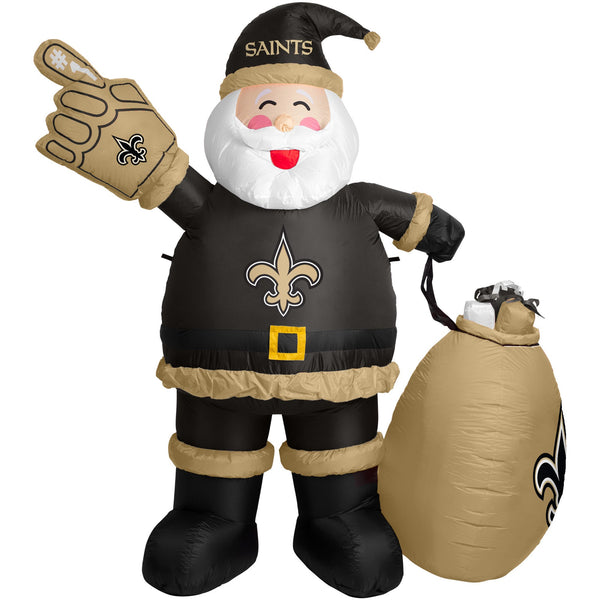 New Orleans Saints NFL 7' Inflatable Santa - - Fan Shop TODAY