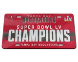 Tampa Bay Buccaneers Super Bowl Champions Acrylic License Plate - Fan Shop TODAY