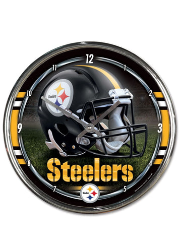 Pittsburgh Steelers NFL Chrome Wall Clock - Fan Shop TODAY