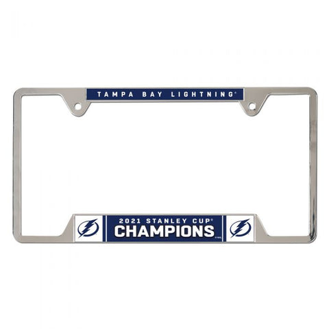 Tampa Bay Lightning 2021 Stanley Cup Champions License Plate Frame - Fan Shop TODAY