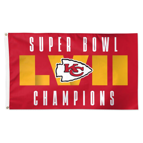 Kansas City Chiefs Super Bowl LVII Champions 3"x5 Banner - Fan Shop TODAY