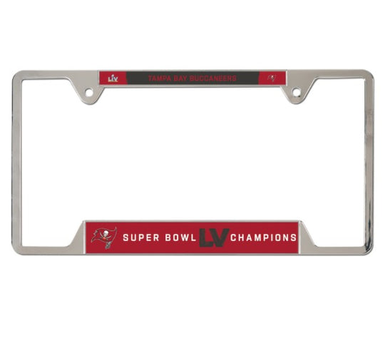 Tampa Bay Buccaneers Super Bowl LV Champions License Plate Frame - Fan Shop TODAY