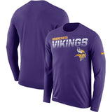 Minnesota Vikings Nike Sideline Line of Scrimmage Long Sleeve T-Shirt - Fan Shop TODAY