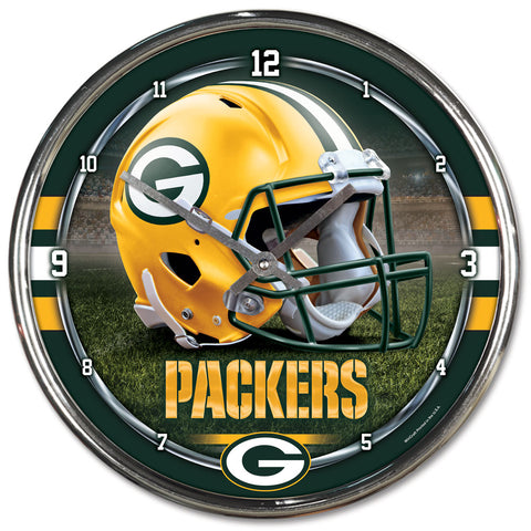 Green Bay Packers NFL Chrome Wall Clock - Fan Shop TODAY