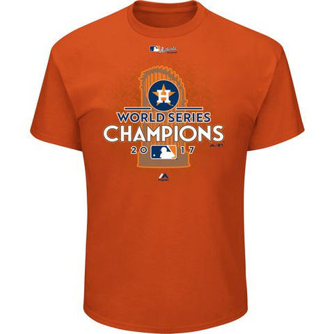 Houston Astros 2017 World Series Champions Locker Room T-Shirt S / Orange by Fan Shop Today