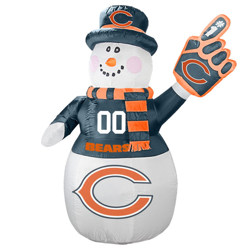 Chicago Bears NFL Inflatable Snowman 7' - Fan Shop TODAY