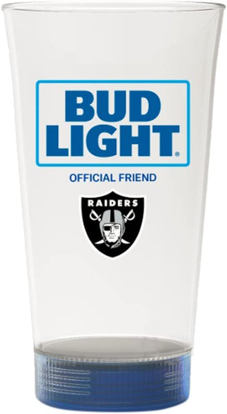 Las Vegas Raiders Bud Light Touchdown Glass - Blinking LED 24oz. - Fan Shop TODAY