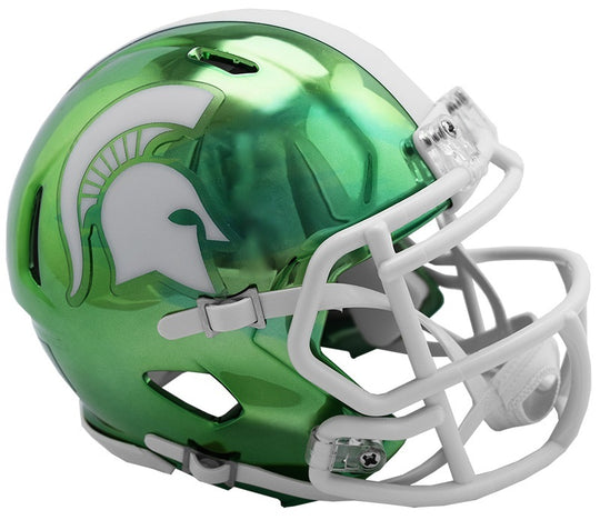 Michigan State Spartans Riddell Chrome Alternative Helmet 2018 - Fan Shop TODAY