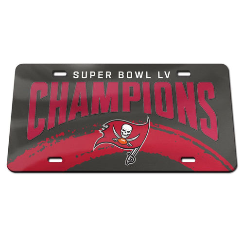 Tampa Bay Buccaneers Super Bowl Champions Acrylic License Plate - Fan Shop TODAY